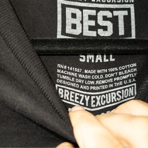 New Best x Breezy Excursion‎ Black Logo FTRWTB Long Sleeve Shirt Size Small - Picture 5 of 5